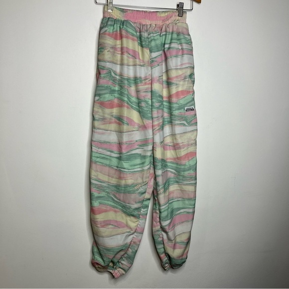 Adidas marbled track joggers pink green size small - Picture 3 of 10